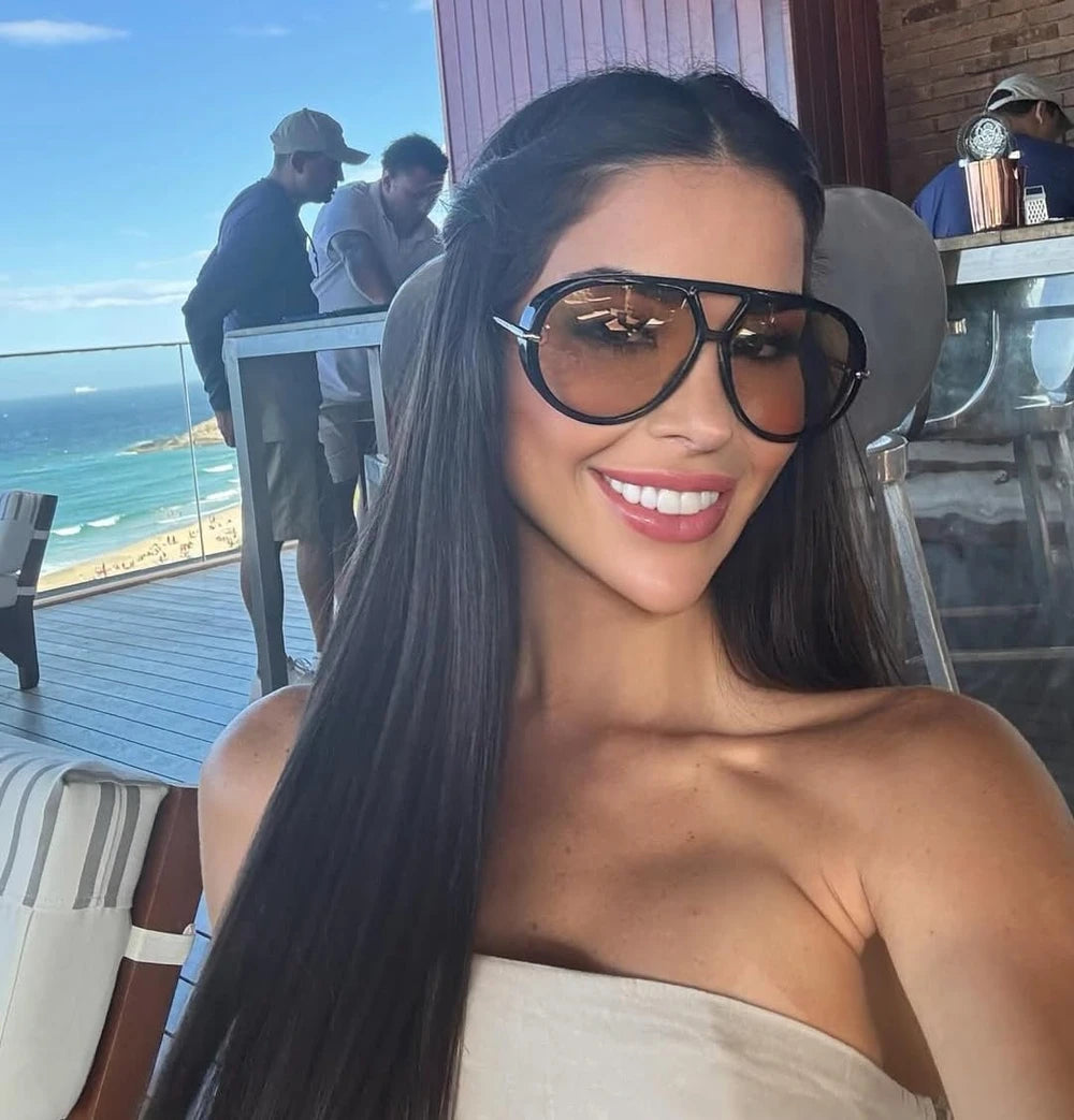 CHIC Retro Oversized Aviator Sunglasses