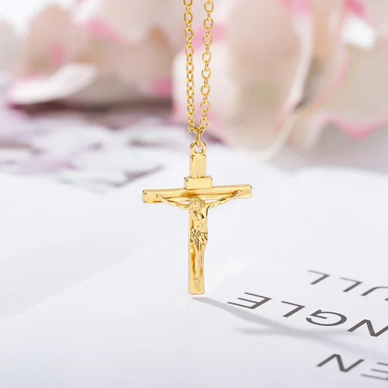 Everyday Stainless Steel Cross Pendant Necklace