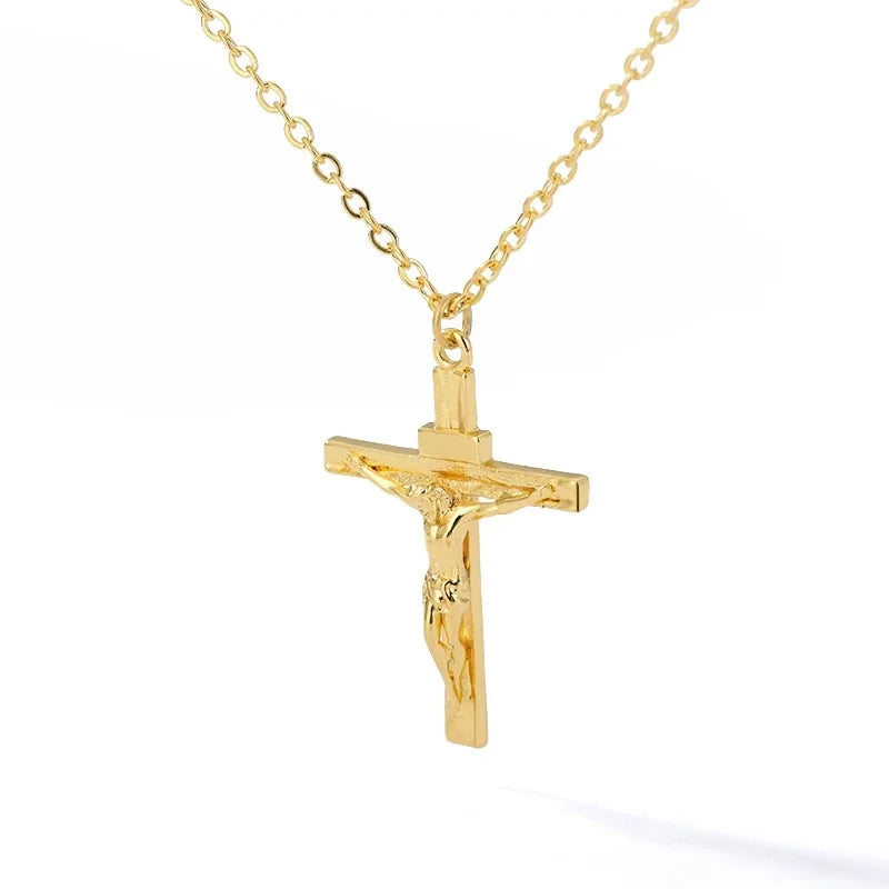 Everyday Stainless Steel Cross Pendant Necklace