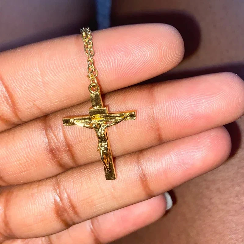 Everyday Stainless Steel Cross Pendant Necklace