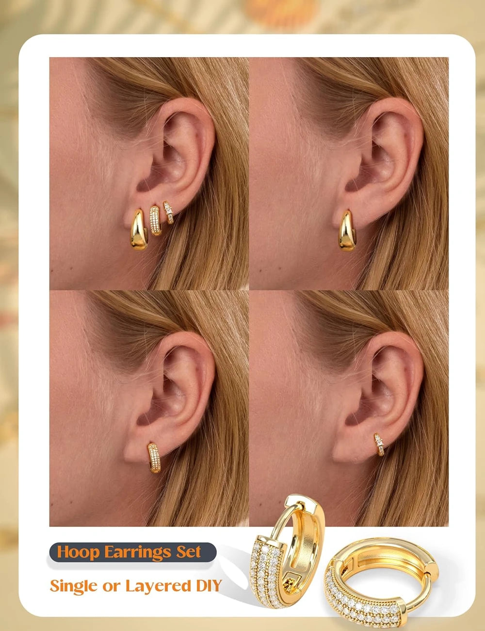 Classy Minimalist Chunky hoops with elevated style of classy