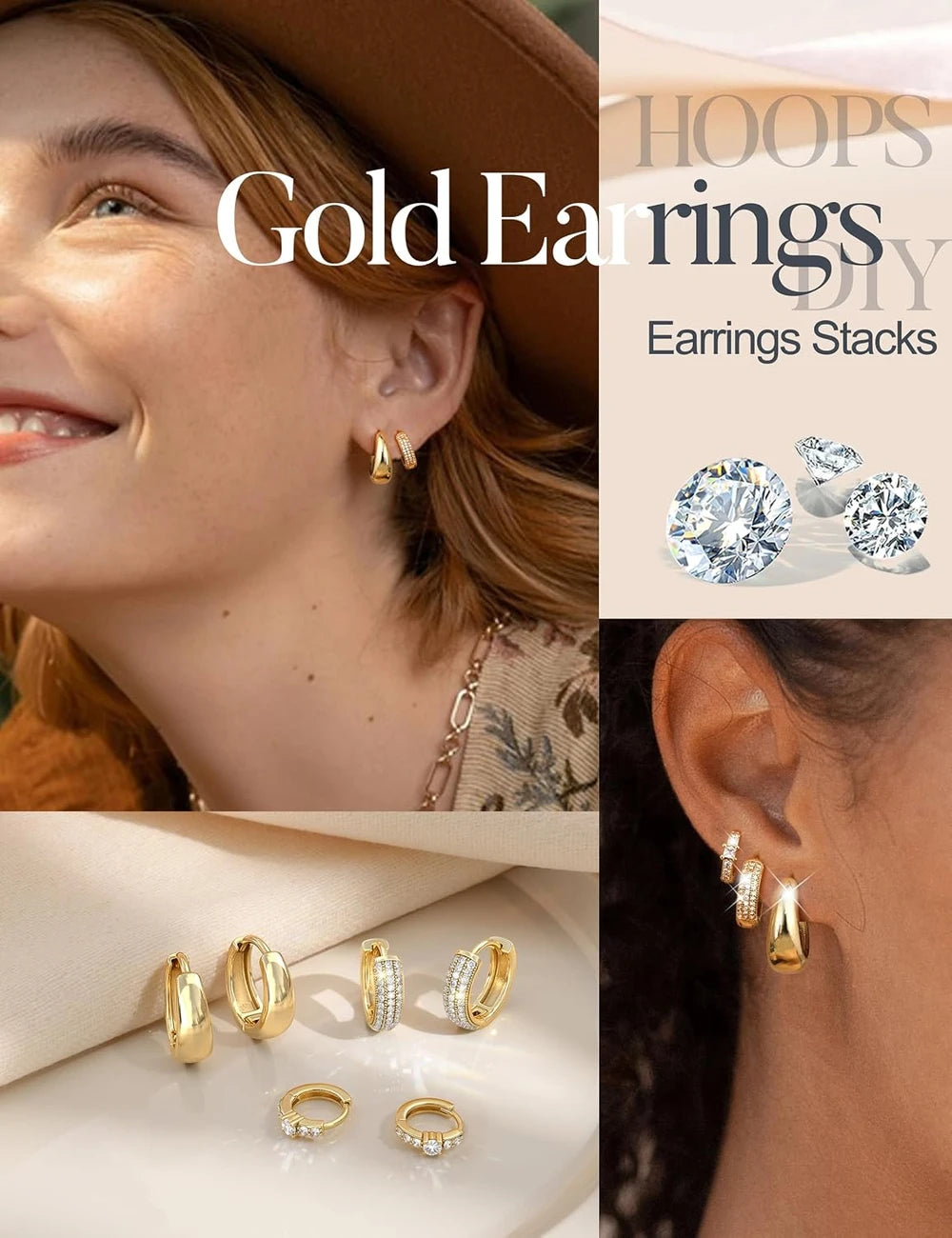 Classy Minimalist Chunky hoops with elevated style of classy