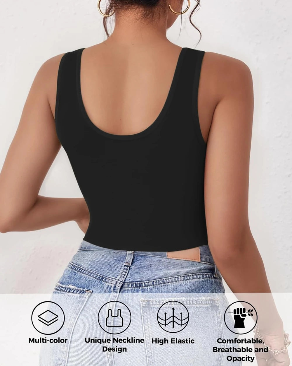 Classic  Racerback Crop Tank Top