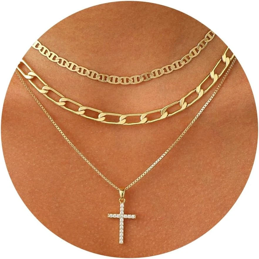 Gold Plated Cross Necklace