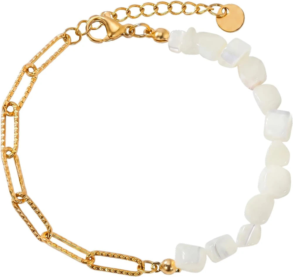 Mariah Gold Plated clip Shell Bracelet
