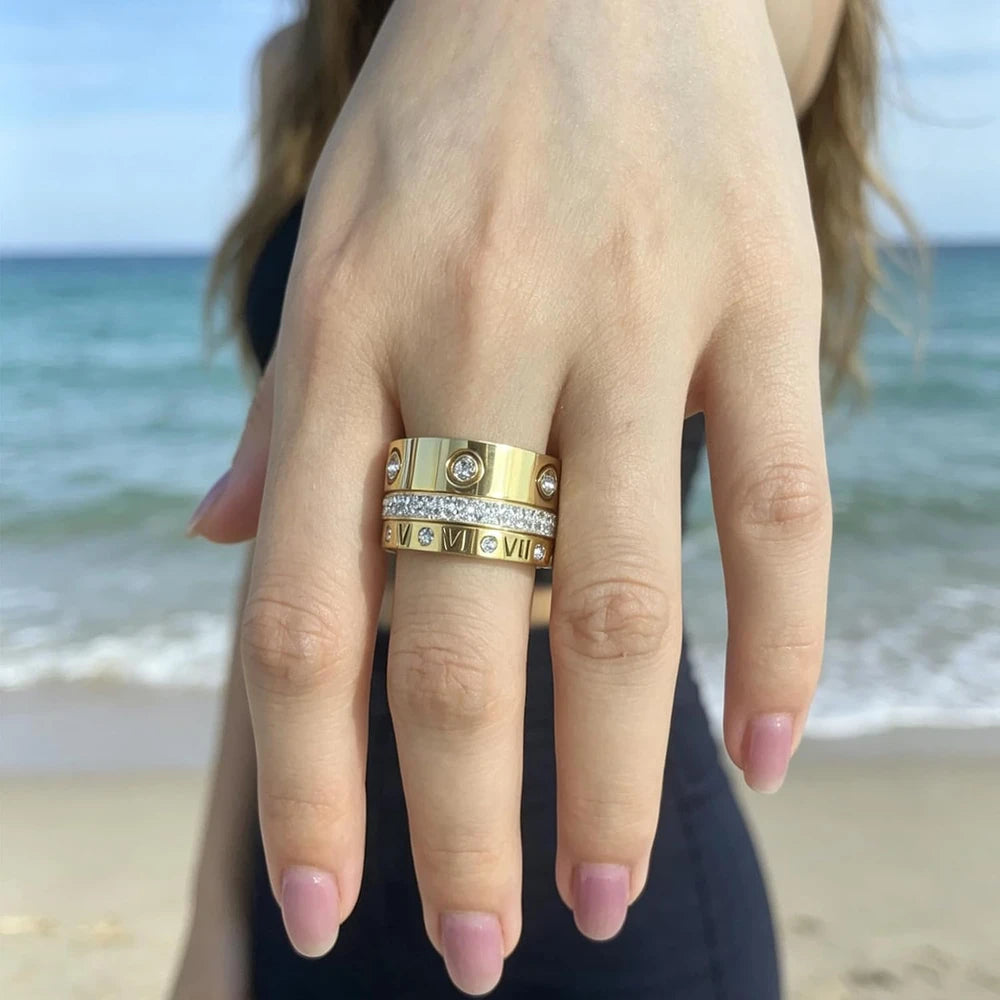 Classic ring set Gold Stacking Ring Set