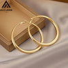 Stainless Steel Big Circle Hoop Earrings